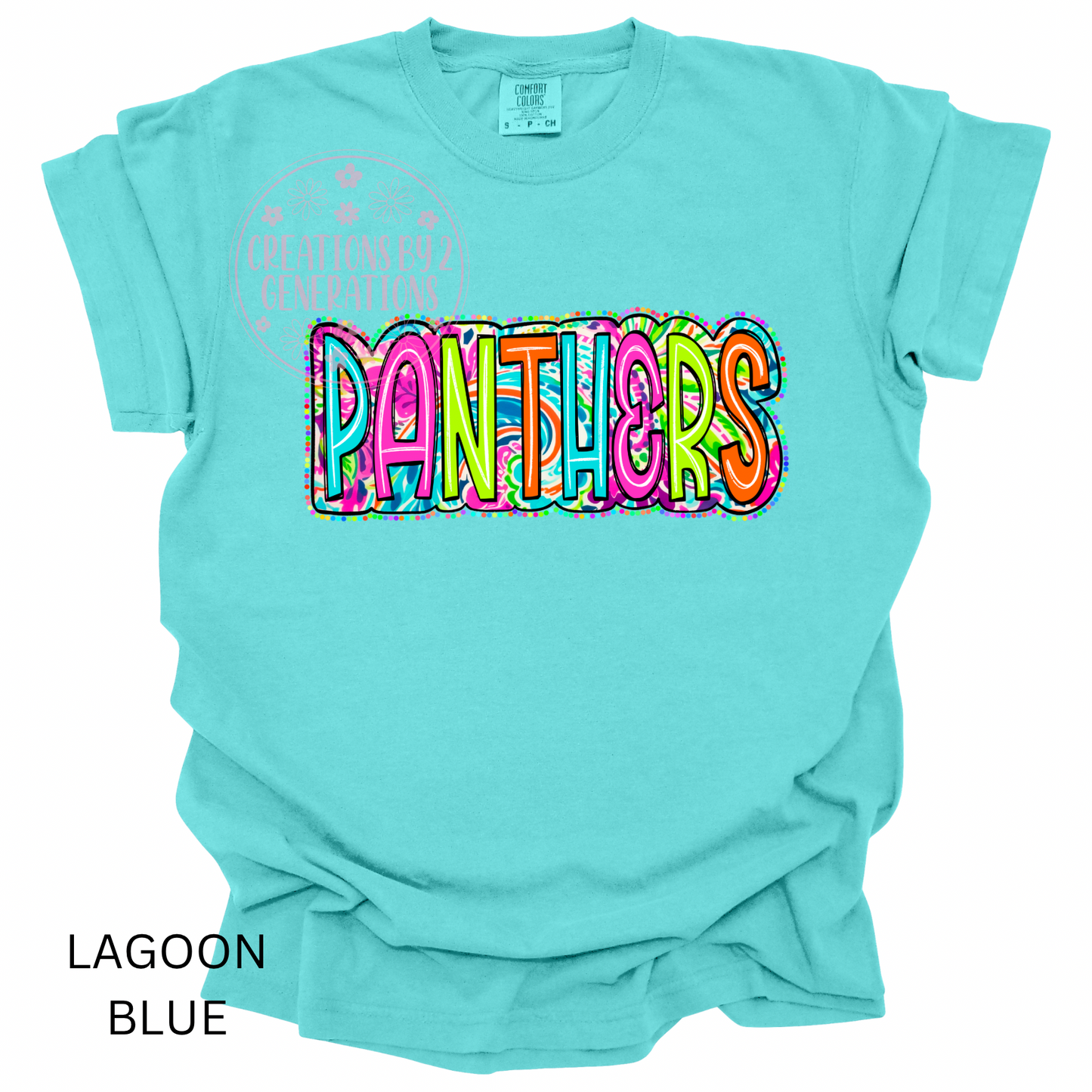 PANTHERS COLORFUL PAISLEY PRINT