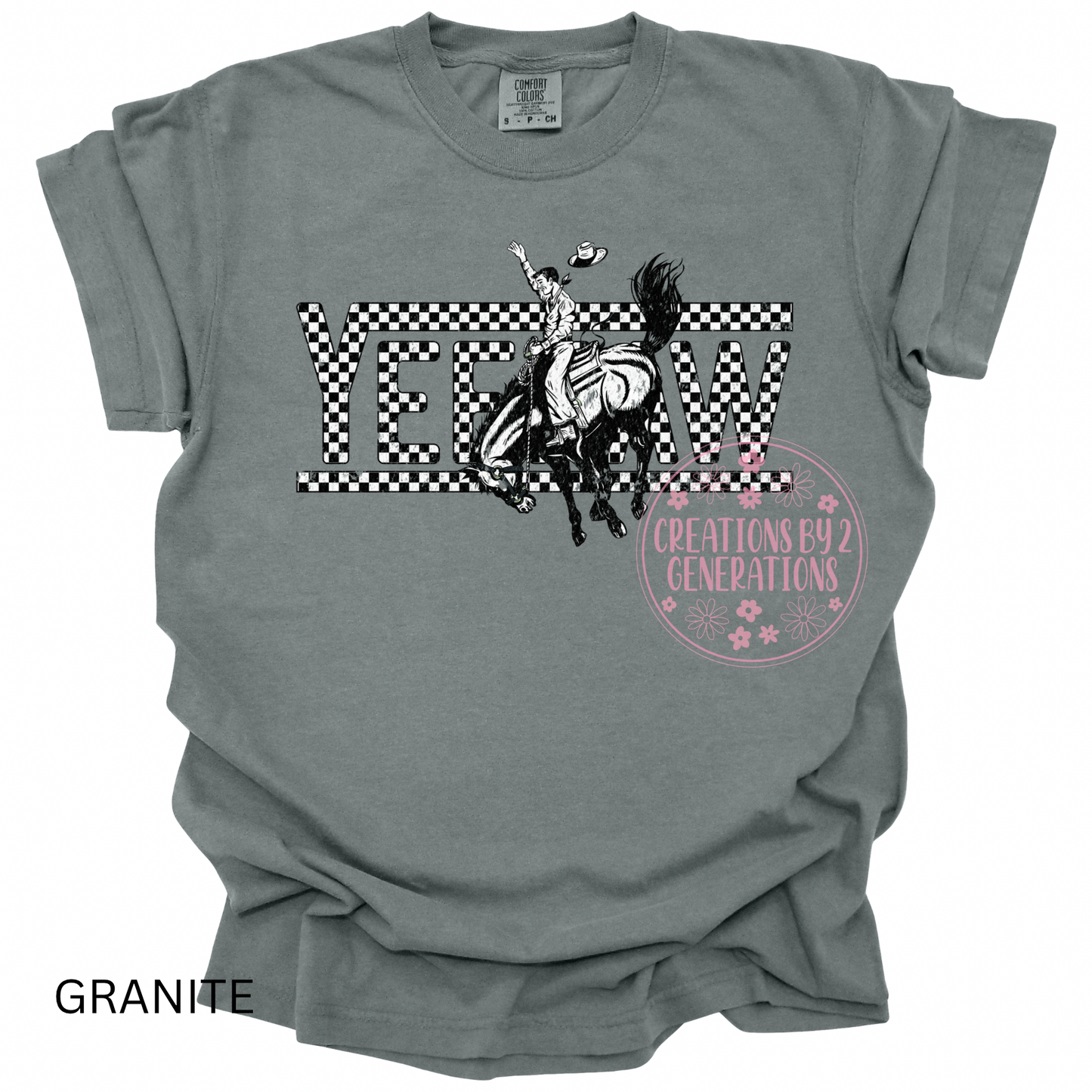 YEEHAW BLACK & WHITE PRINT