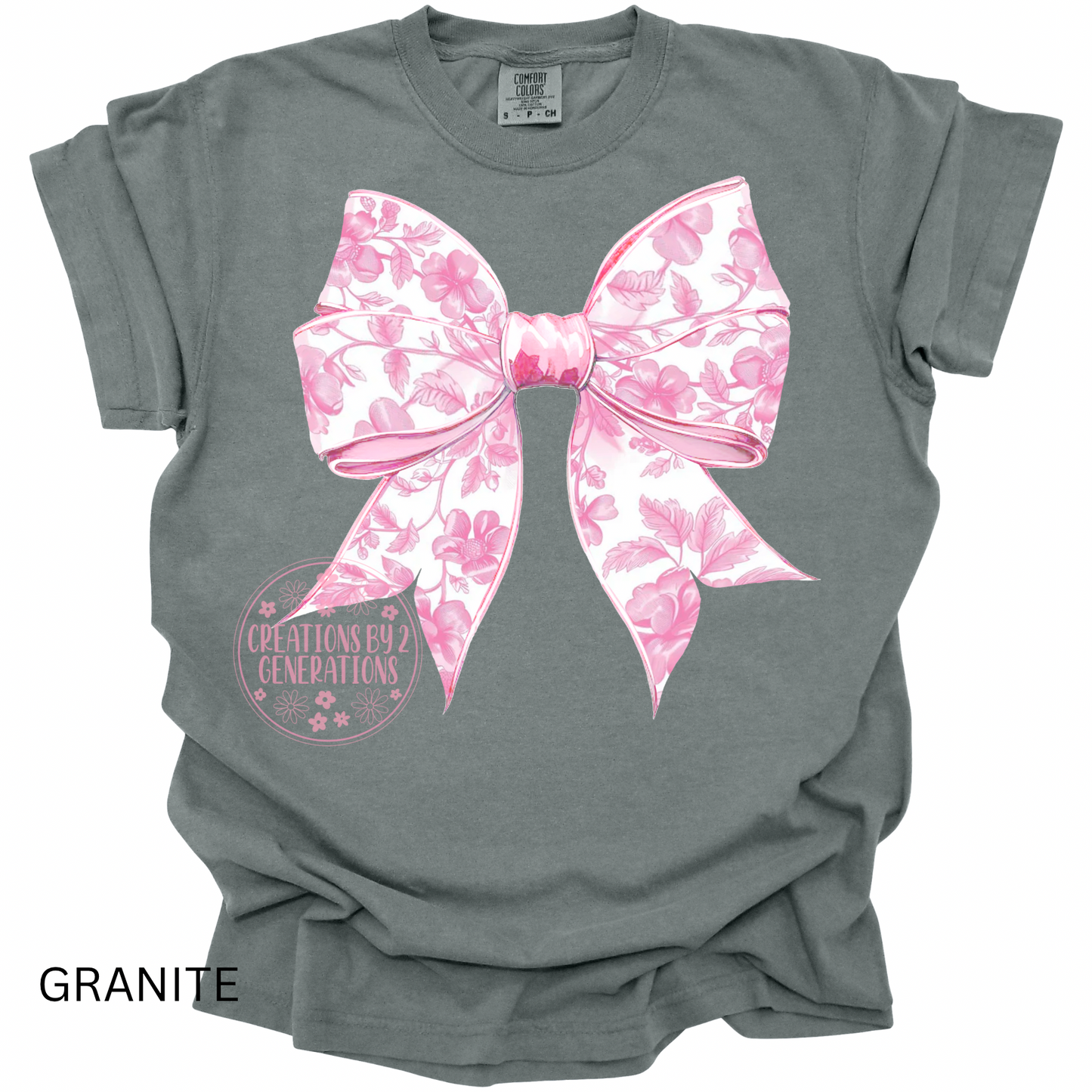 PINK & WHITE COQUETTE BOW PRINT