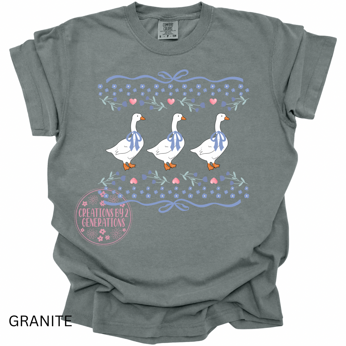 3 GEESE WITH BOWS (PRINT ONLY)