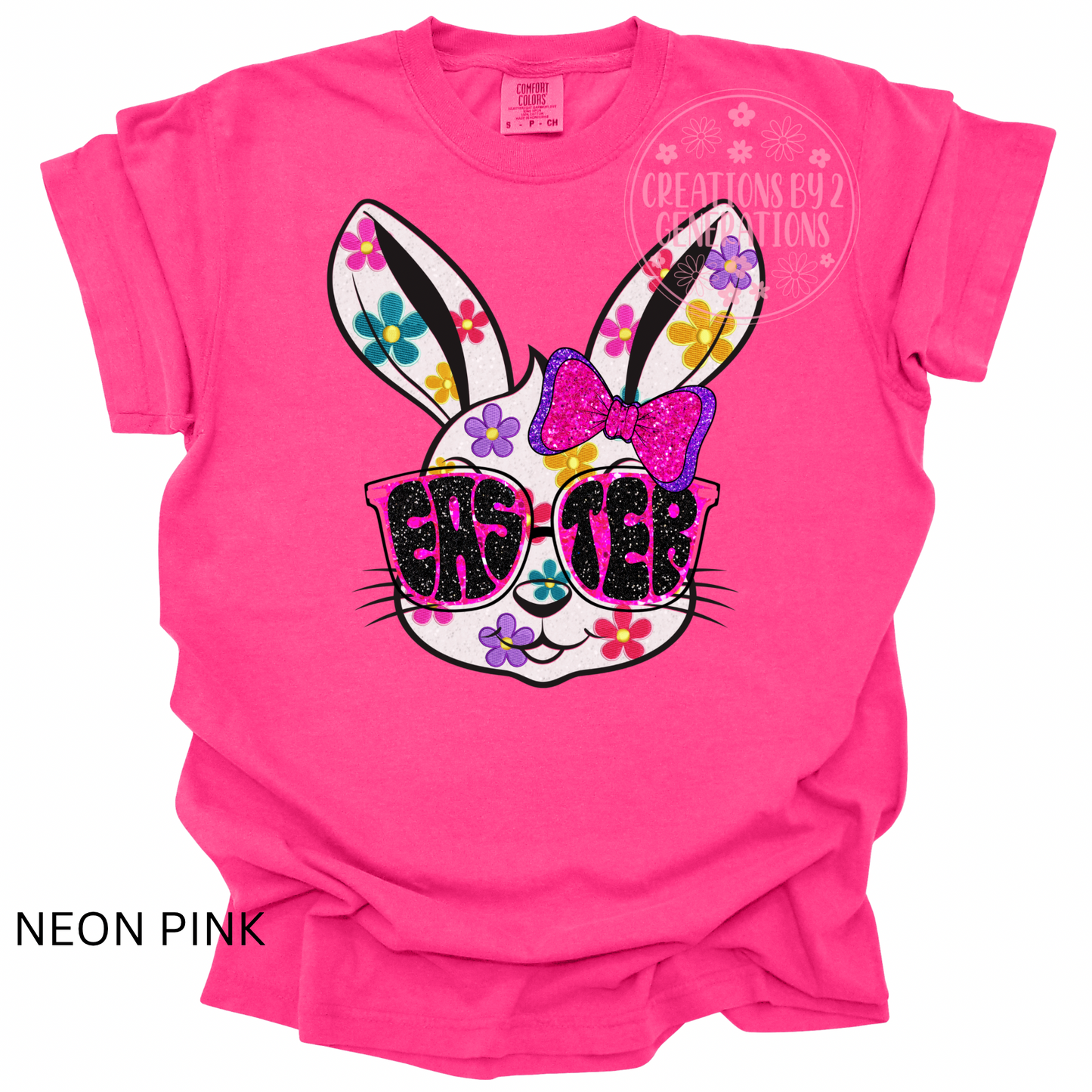 EASTER FLORAL BUNNY (PRINT ONLY)