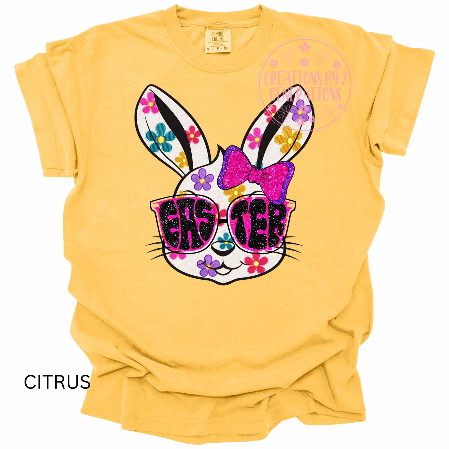EASTER FLORAL BUNNY (PRINT ONLY)