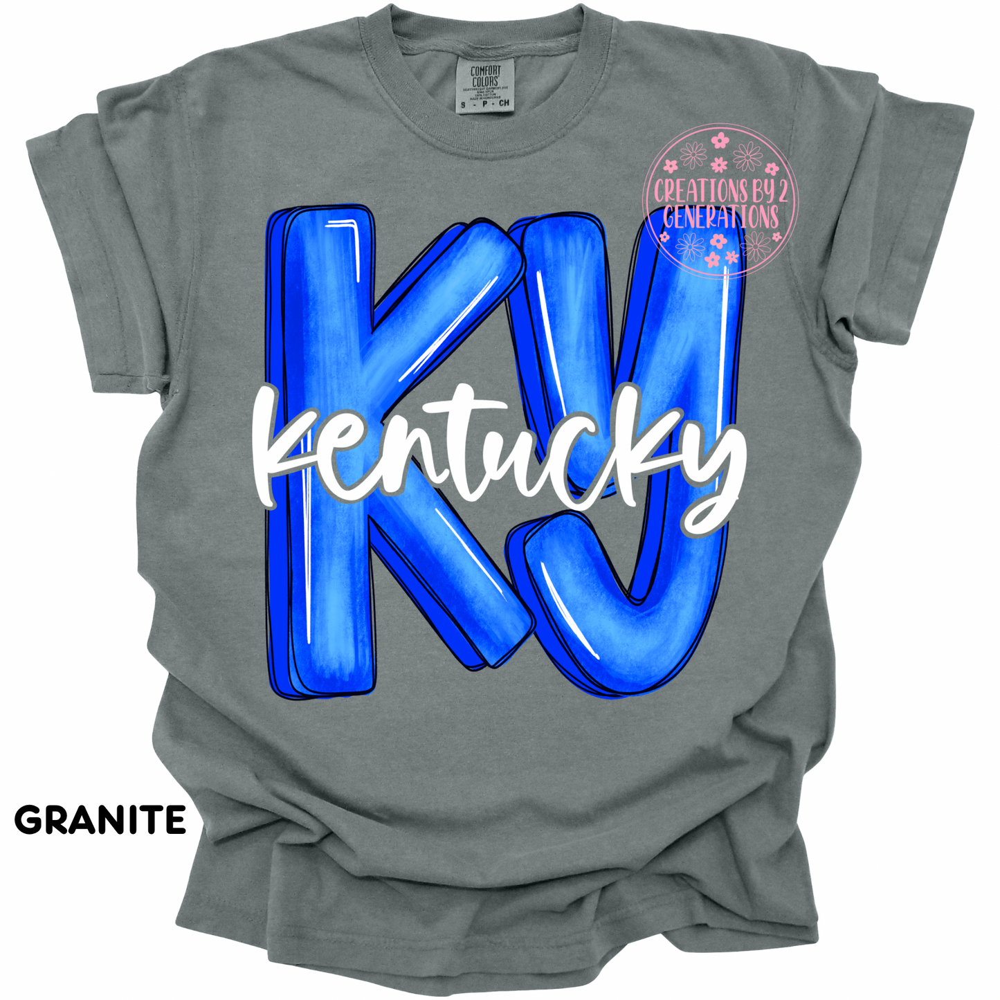 KY WHITE KENTUCKY PRINT