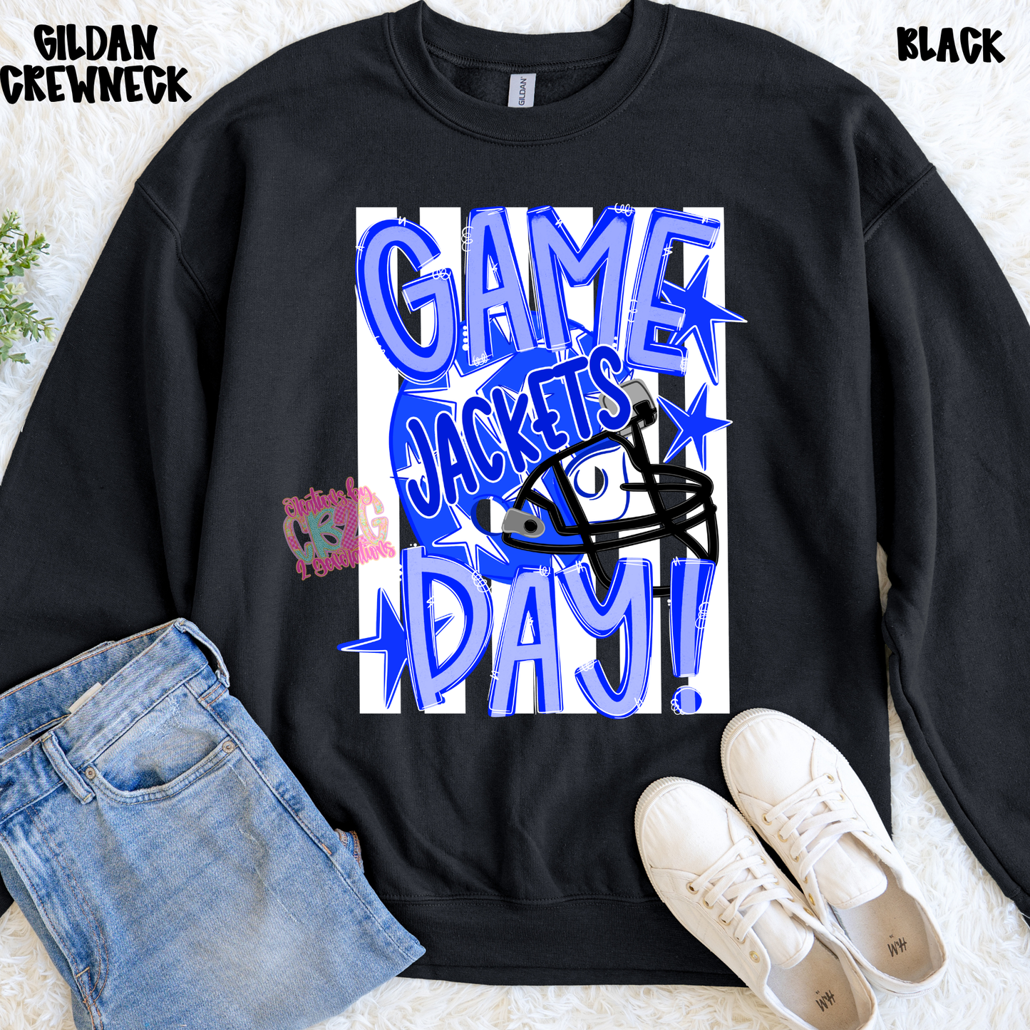 GAME DAY FOOTBALL JACKETS WITH STRIPES SWEATSHIRT PREORDER