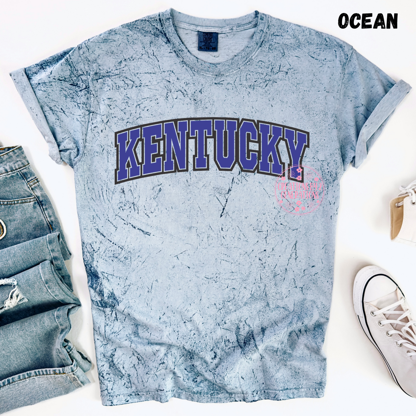 KENTUCKY SIMPLE BLUE ARCH PRINT