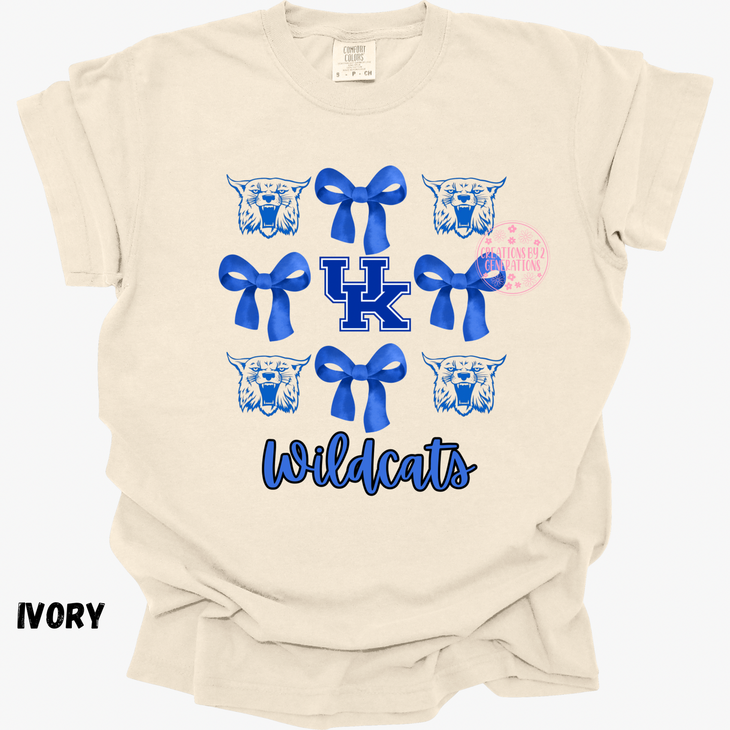 WILDCATS WITH BOWS PRINT