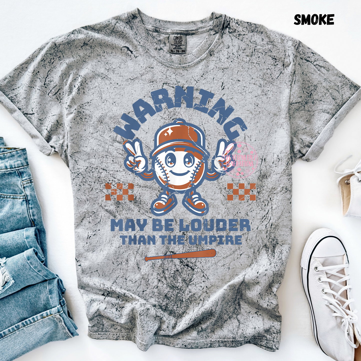 WARNING MAY BE LOUDER THAN THE UMPIRE BASEBALL PRINT