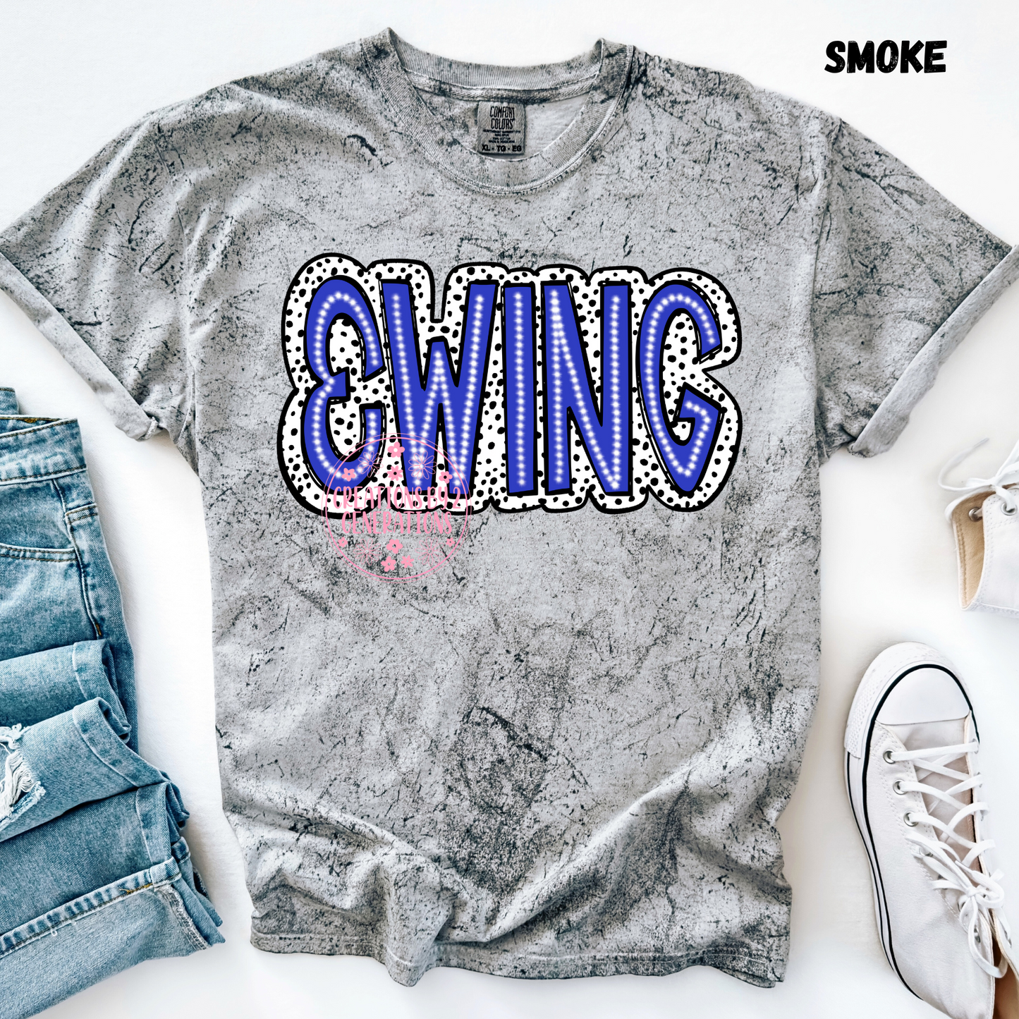 EWING BLUE WITH DOTS PRINT (YOUTH)