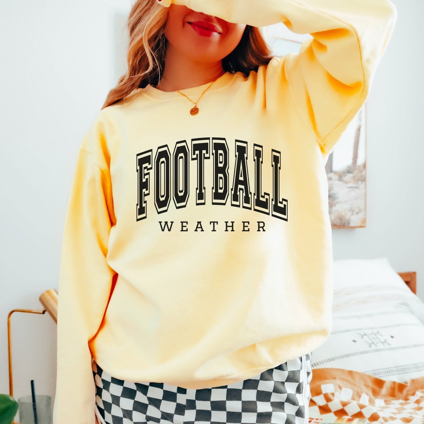 FOOTBALL WEATHER BLACK PRINT