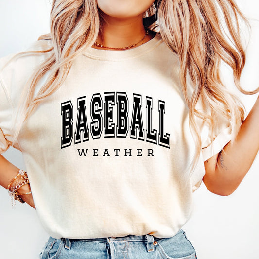 BASEBALL WEATHER BLACK PRINT