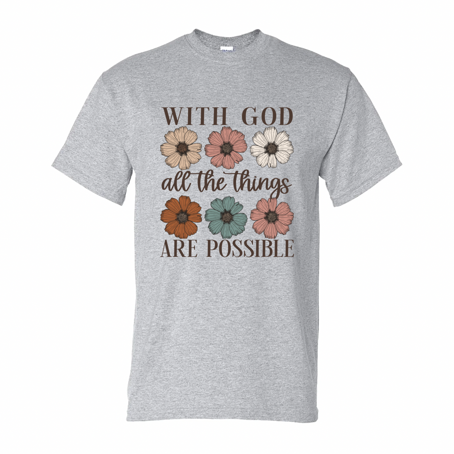 WITH GOD ALL THE THINGS ARE POSSIBLE PRINT