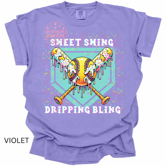 SWEET SWING DRIPPING BLING WITH CONFETTI PRINT