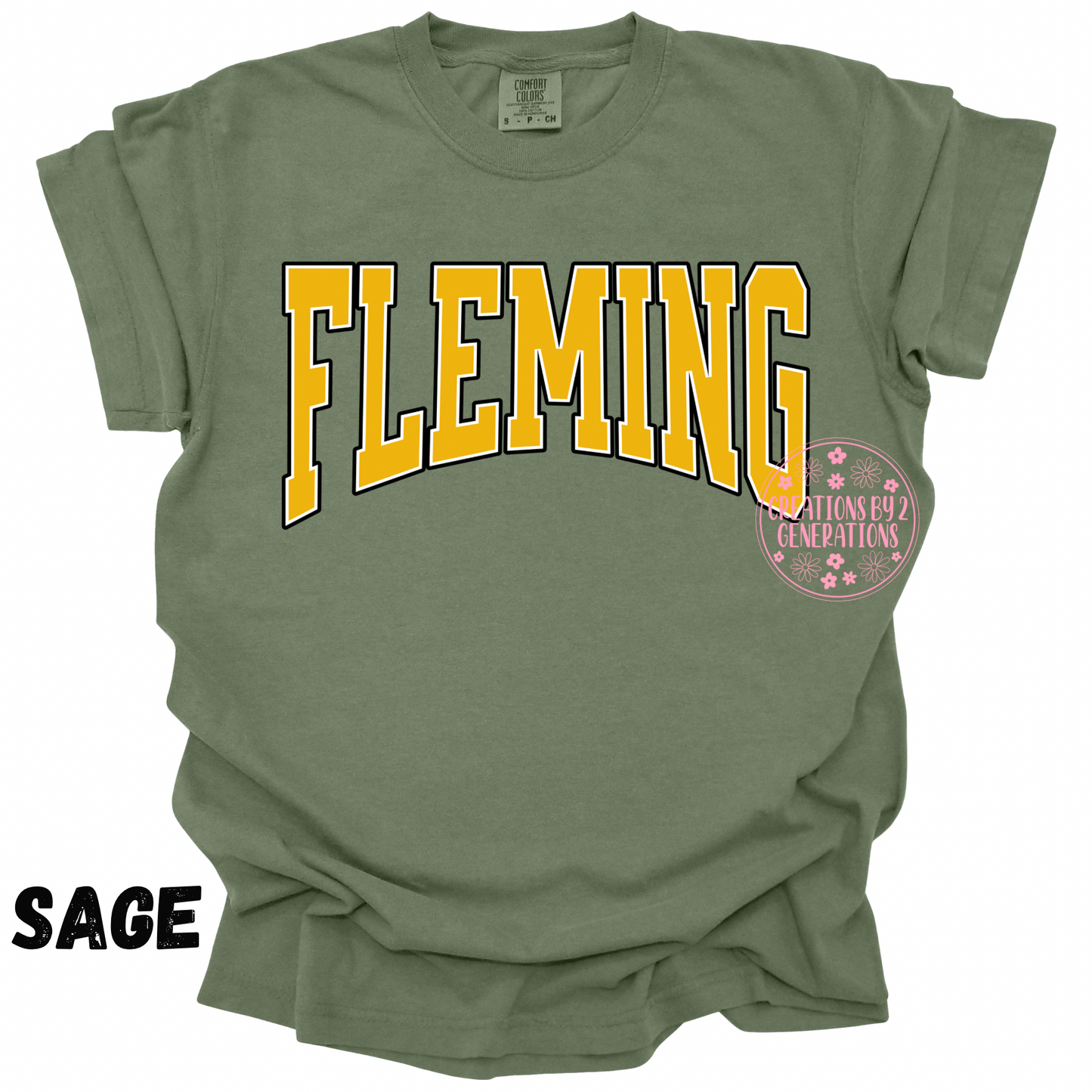 FLEMING YELLOW GOLD ARCH PRINT
