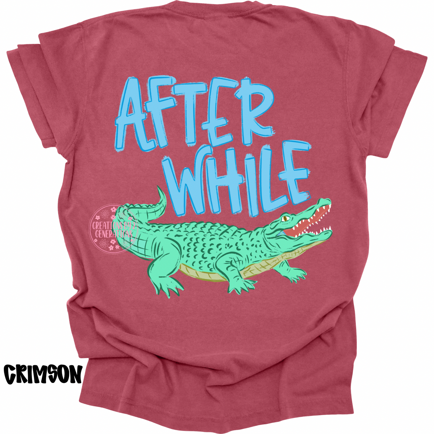 LATER GATOR (FRONT DESIGN) AFTER WHILE CROCODILE (BACK DESIGN) BLUE PREORDER