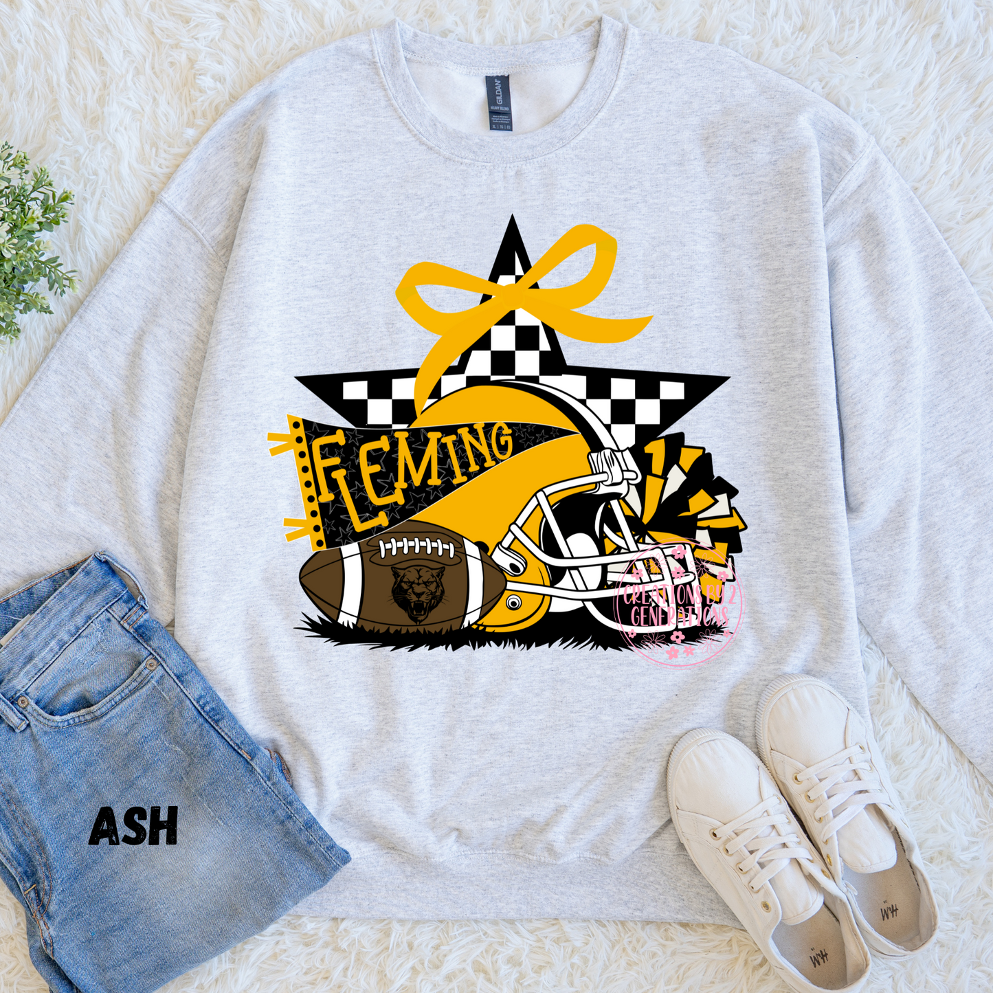 FLEMING FOOTBALL WITH CHECKERED SWEATSHIRT STAR PREORDER