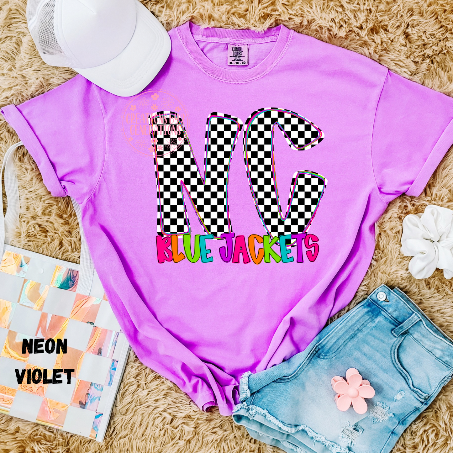 NC BLUE JACKETS COLORFUL & CHECKERED PREORDER