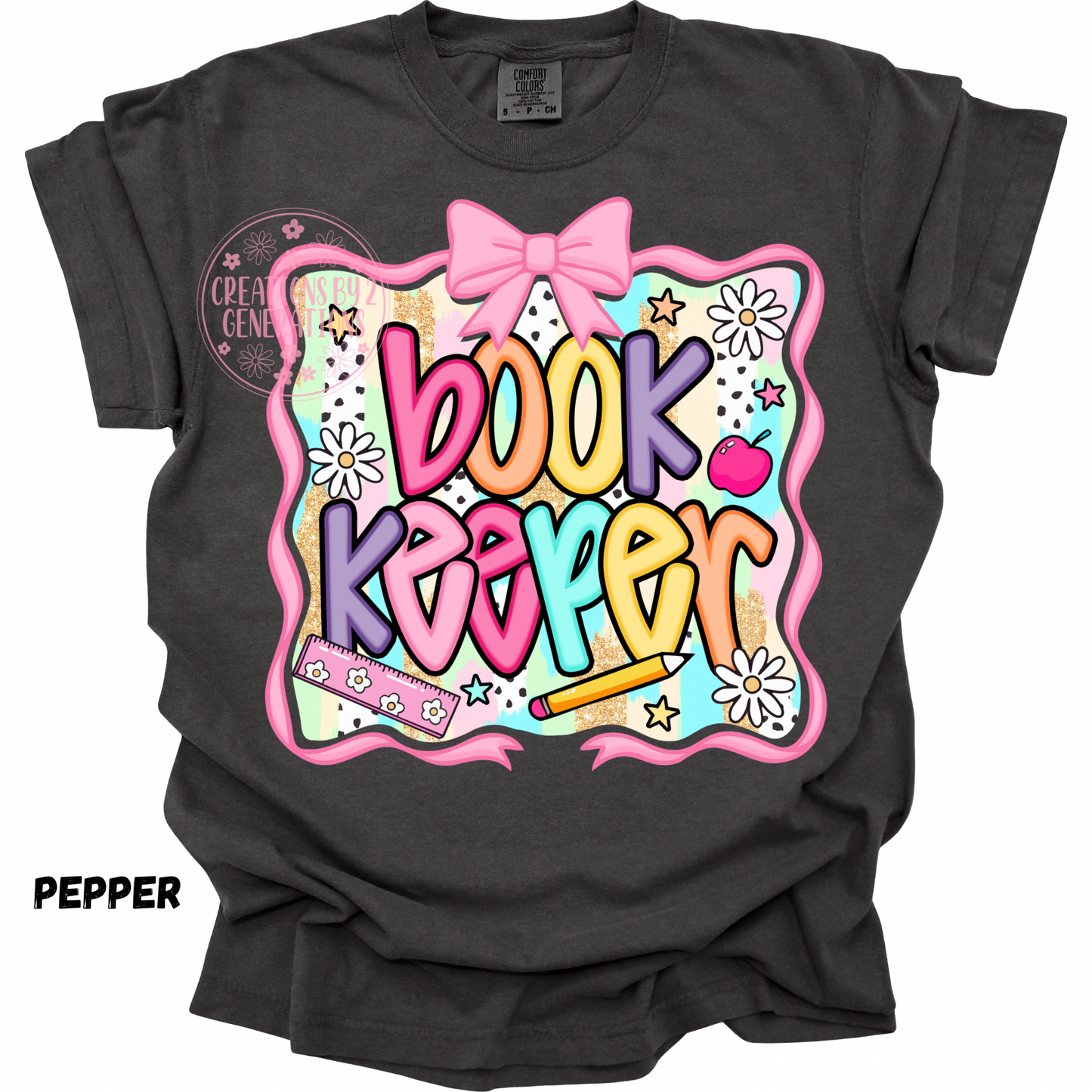 BOOK KEEPER WITH BOW AROUND IT PREORDER