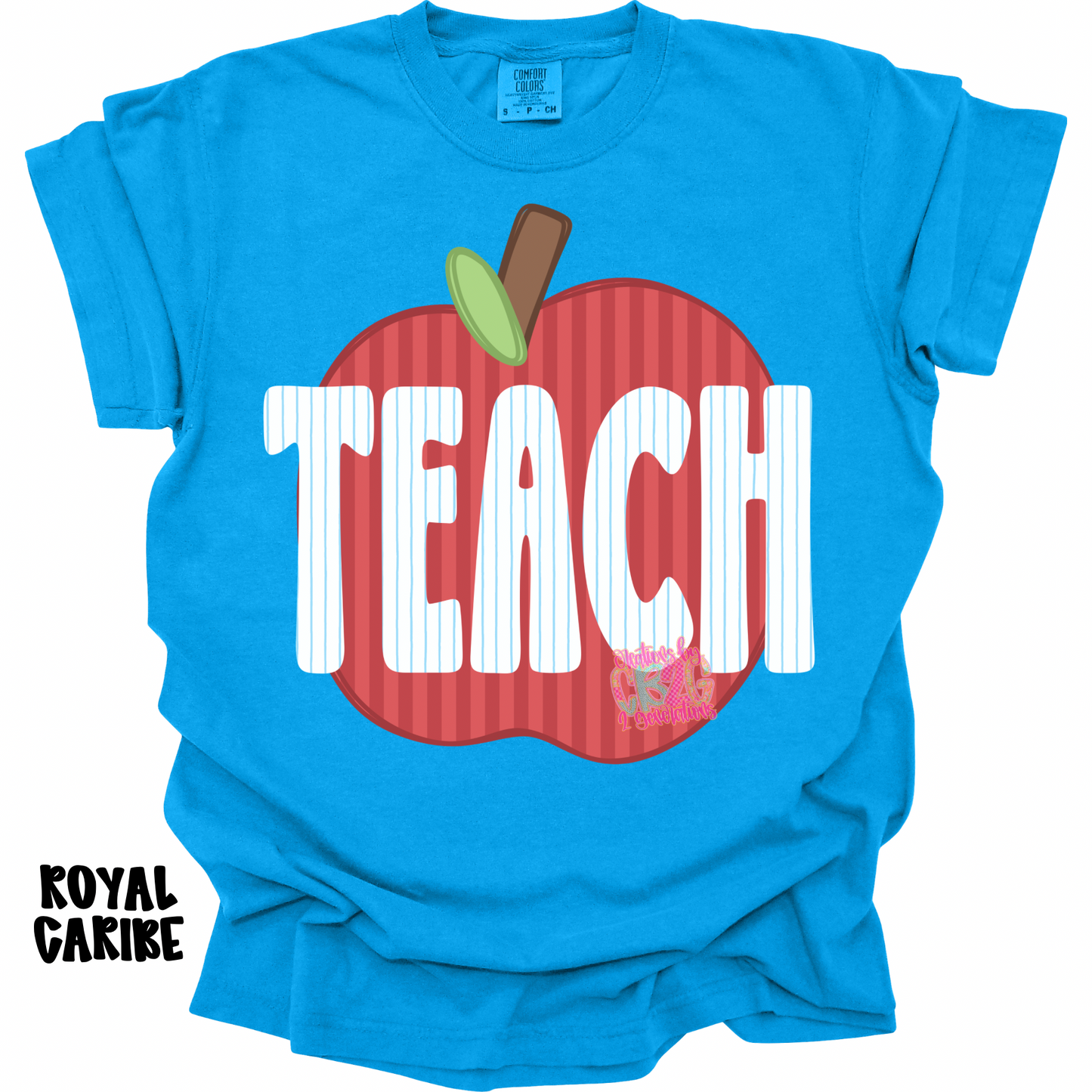 TEACH APPLE STRIPES PREORDER
