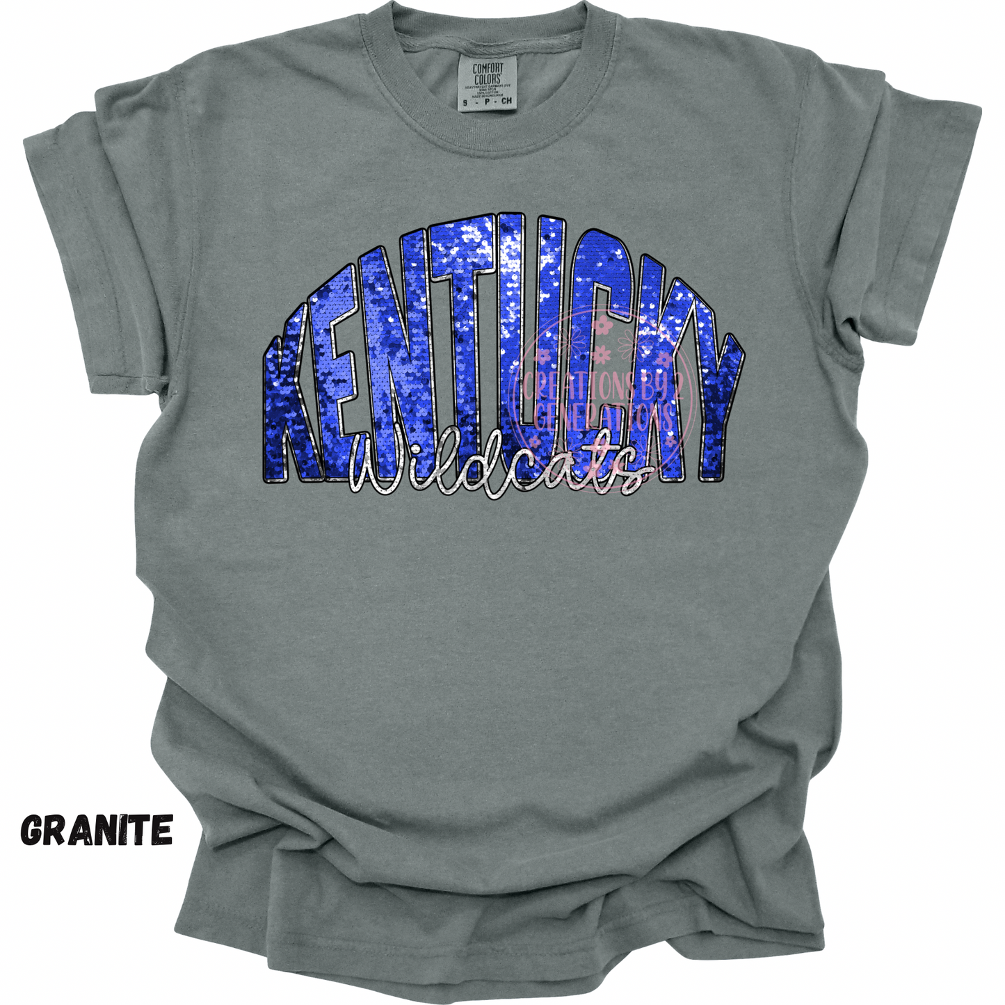 KENTUCKY WILDCATS FAUX SEQUINS