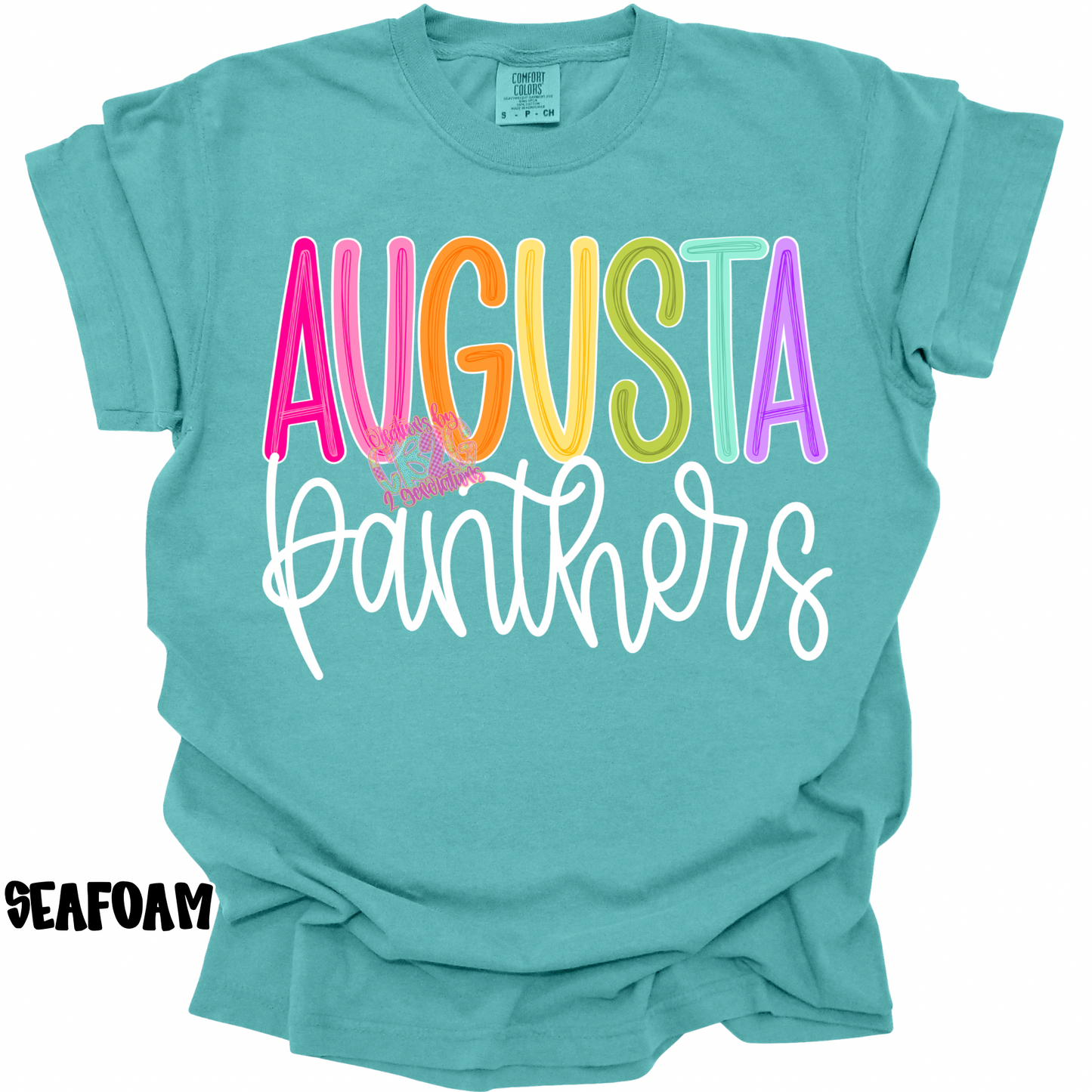 AUGUSTA PANTHERS COLOR POP WITH WHITE CURSIVE PREORDER