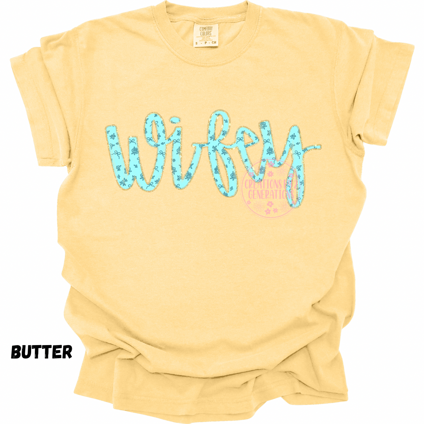 WIFEY BLUE CURSIVE PREORDER