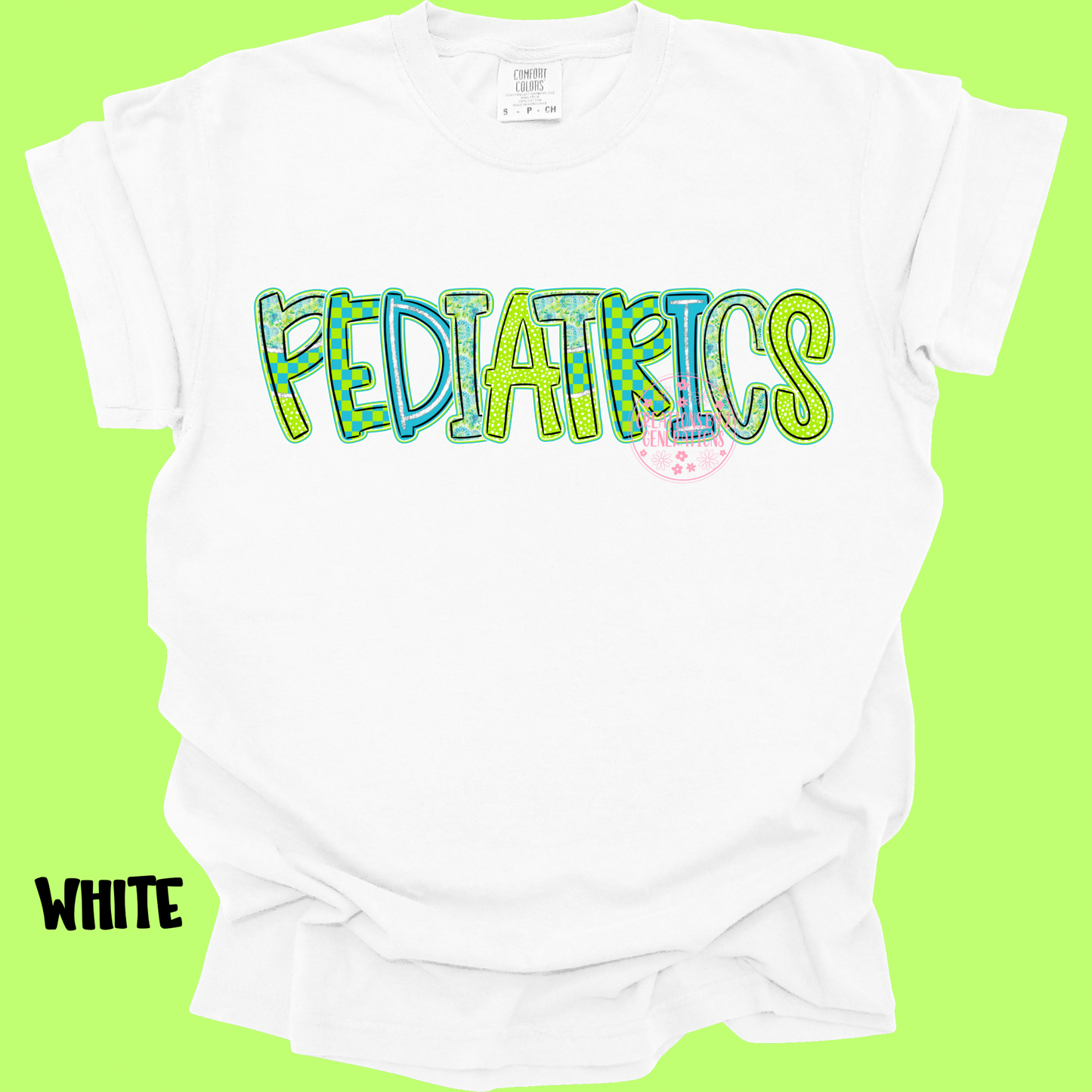 PEDIATRICS LIME/BLUE PREORDER