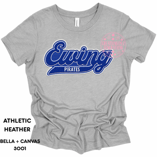 EWING PIRATES FAUX EMBROIDERY YOUTH PRINT