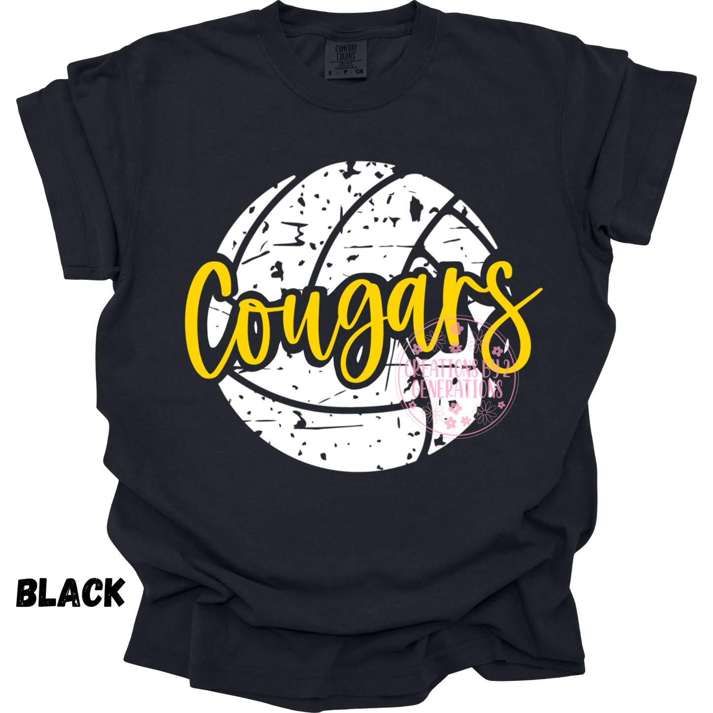 COUGARS DISTRESSED VOLLEYBALL PREORDER