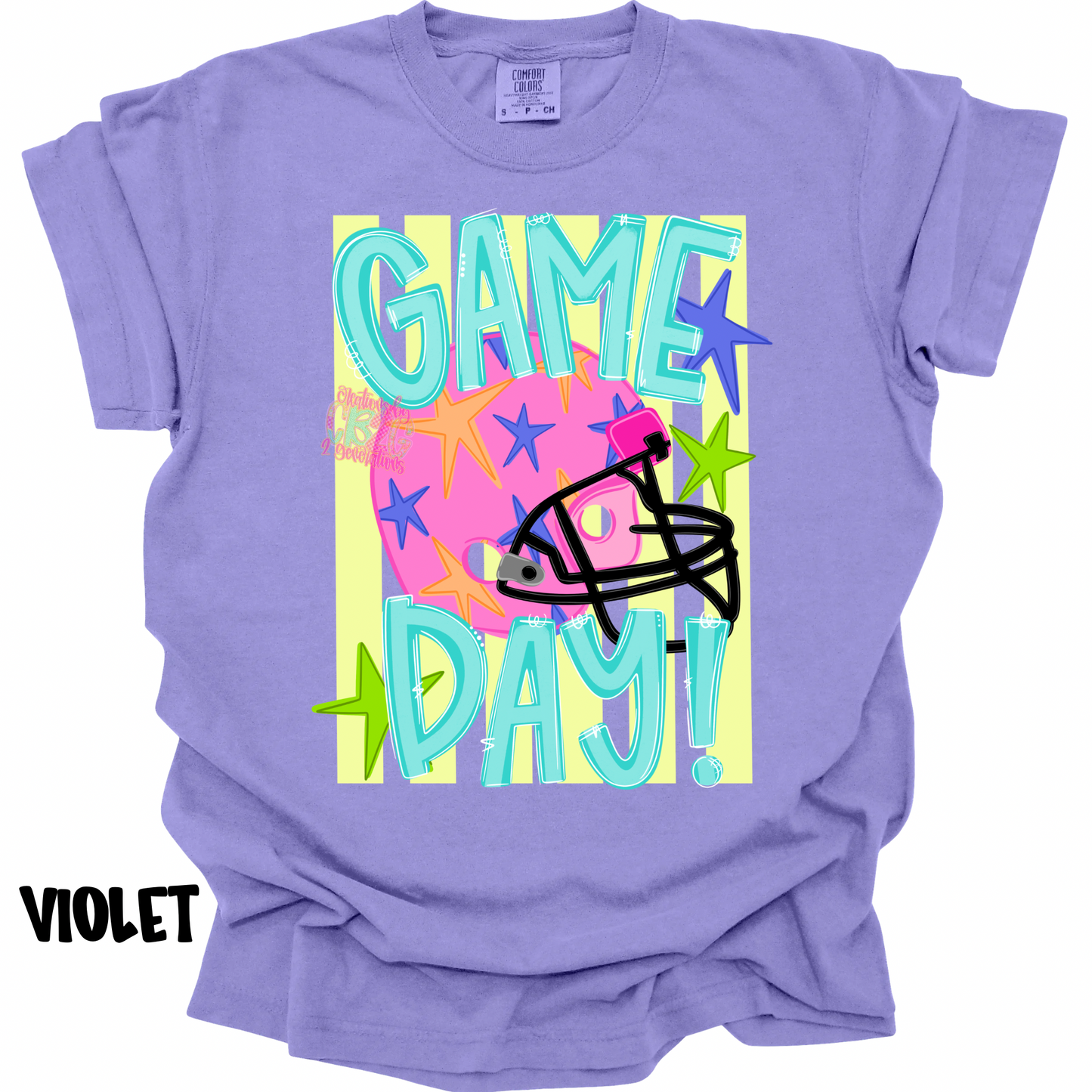 GAME DAY PINK HELMET WITH STRIPES COLORFUL PREORDER