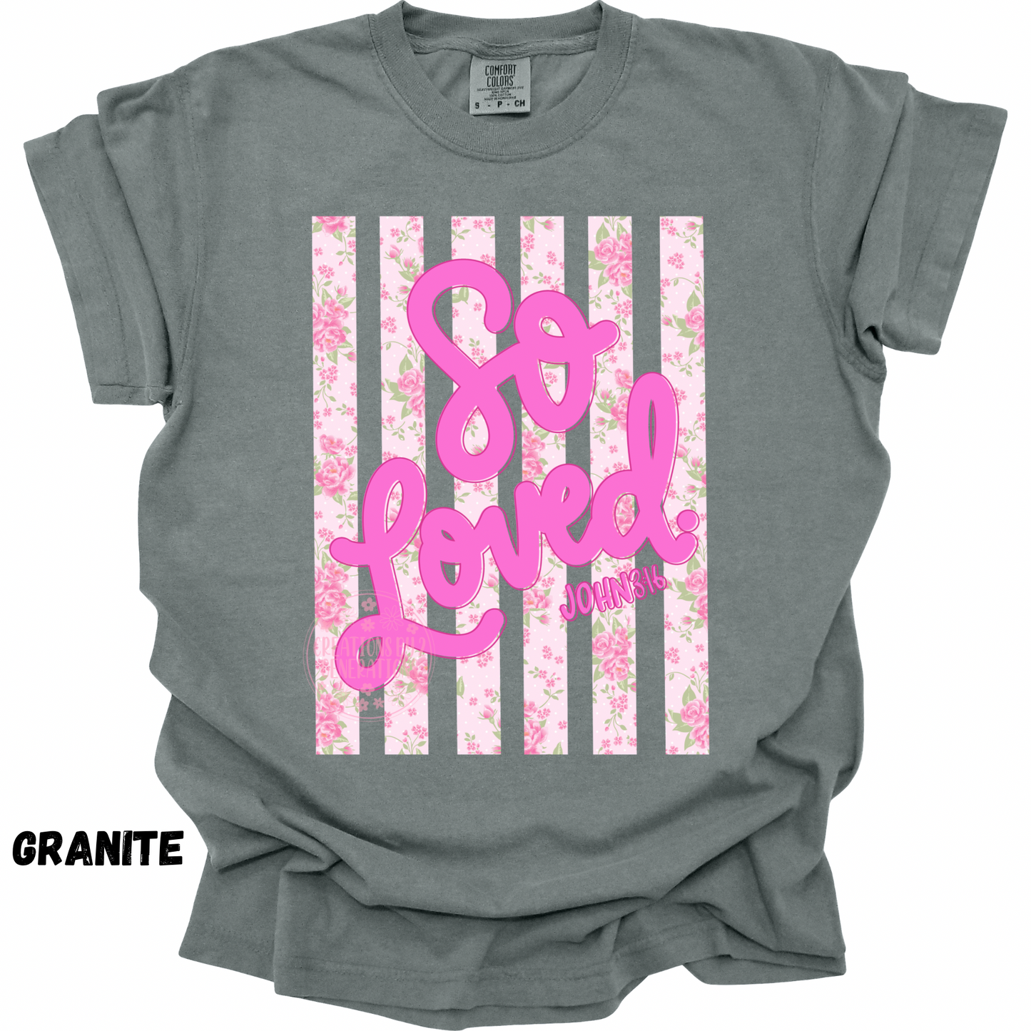 SO LOVED 3:16 PINK CURSIVE PREORDER