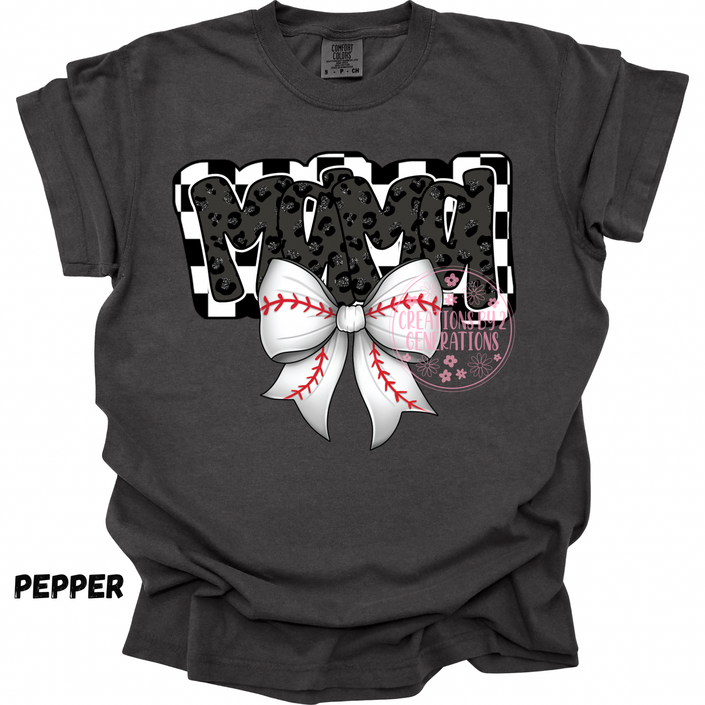 MAMA BASEBALL BOW PREORDER