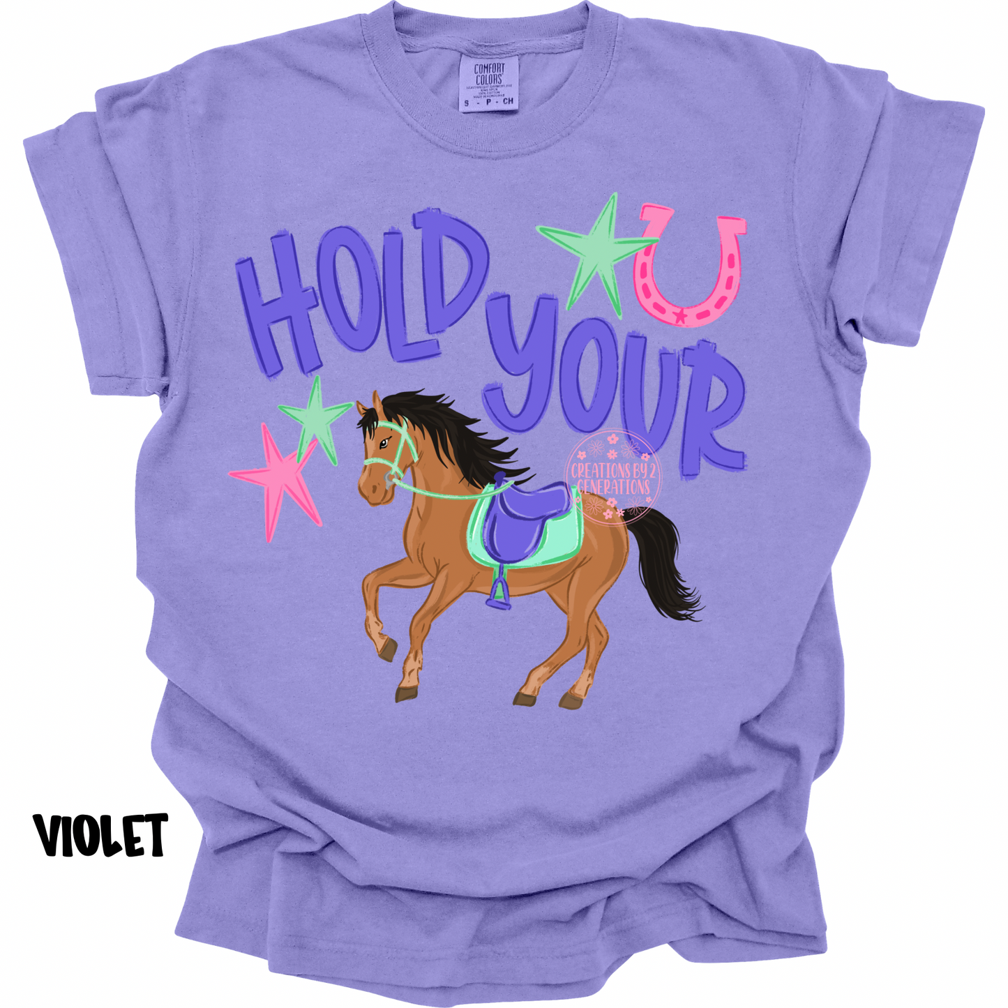 HOLD YOUR HORSES PURPLE/PINK PREORDER (YOUTH)