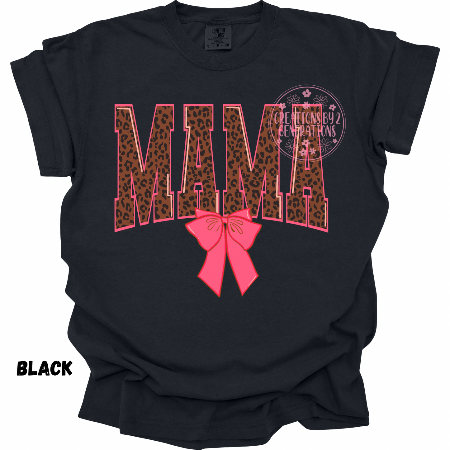 MAMA LEOPARD WITH PINK BOW