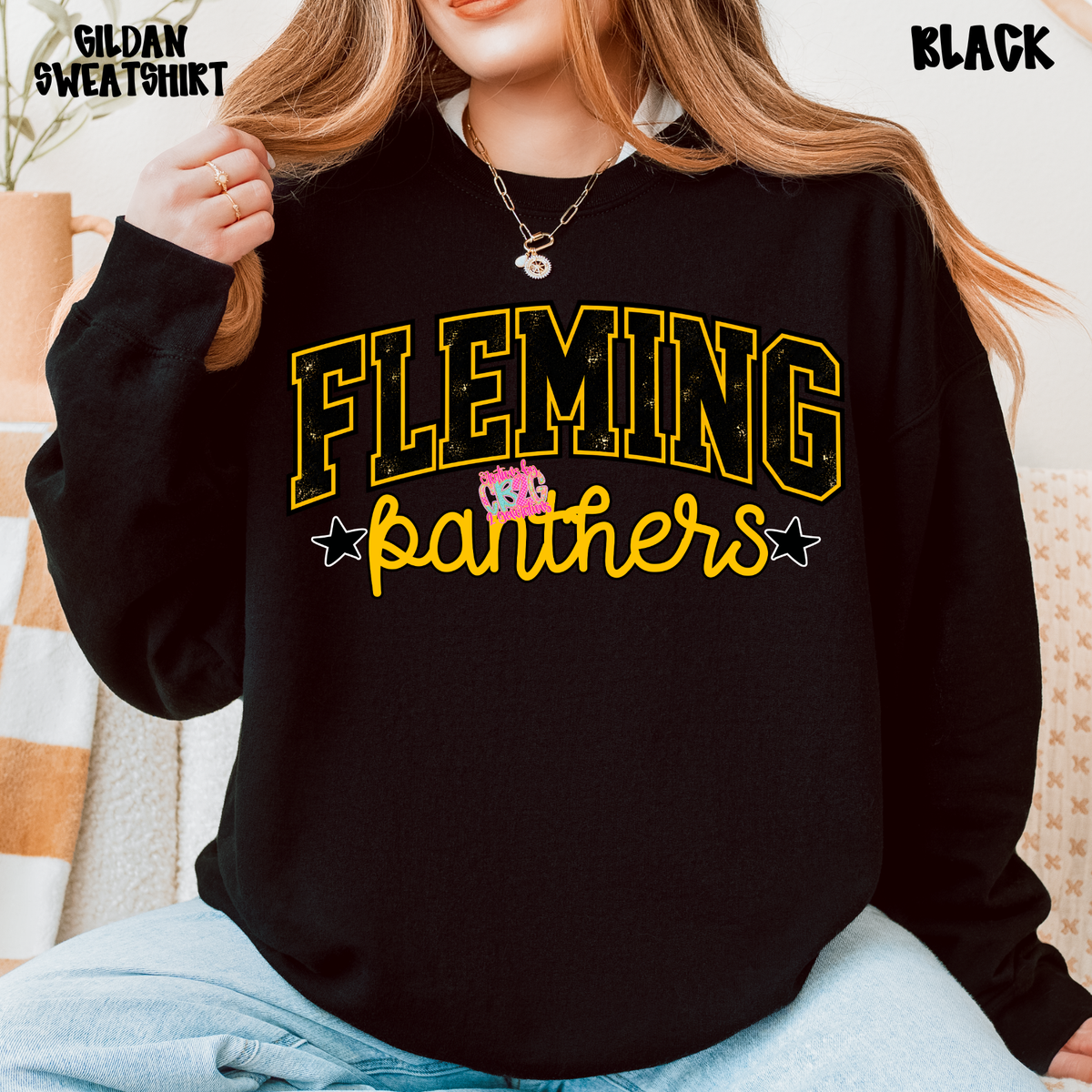 FLEMING PANTHERS DISTRESSED LOOK PREORDER