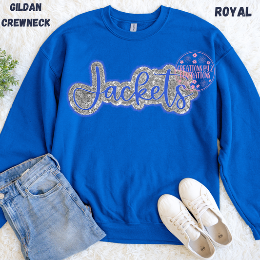JACKETS FAUX SEQUINS SWEATSHIRT
