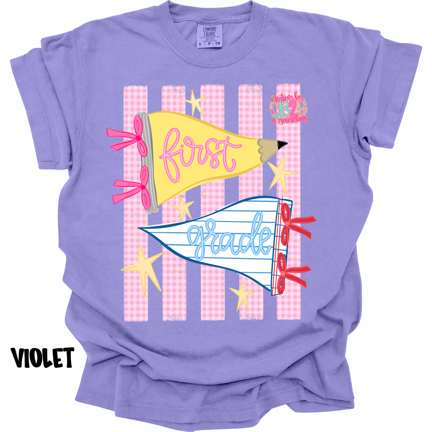 FIRST GRADE PENNANT WITH STRIPES PREORDER (YOUTH)