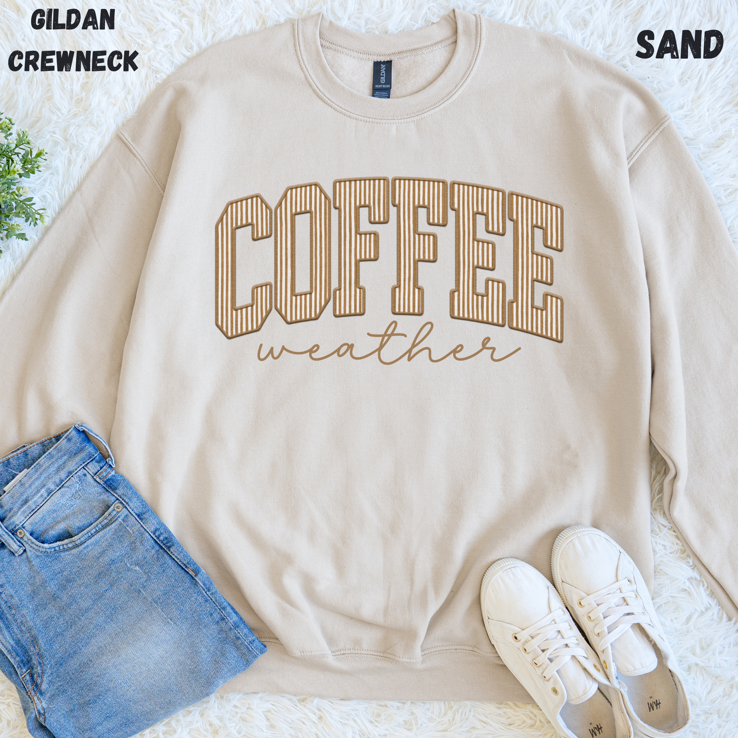 COFFEE WEATHER WITH STRIPES