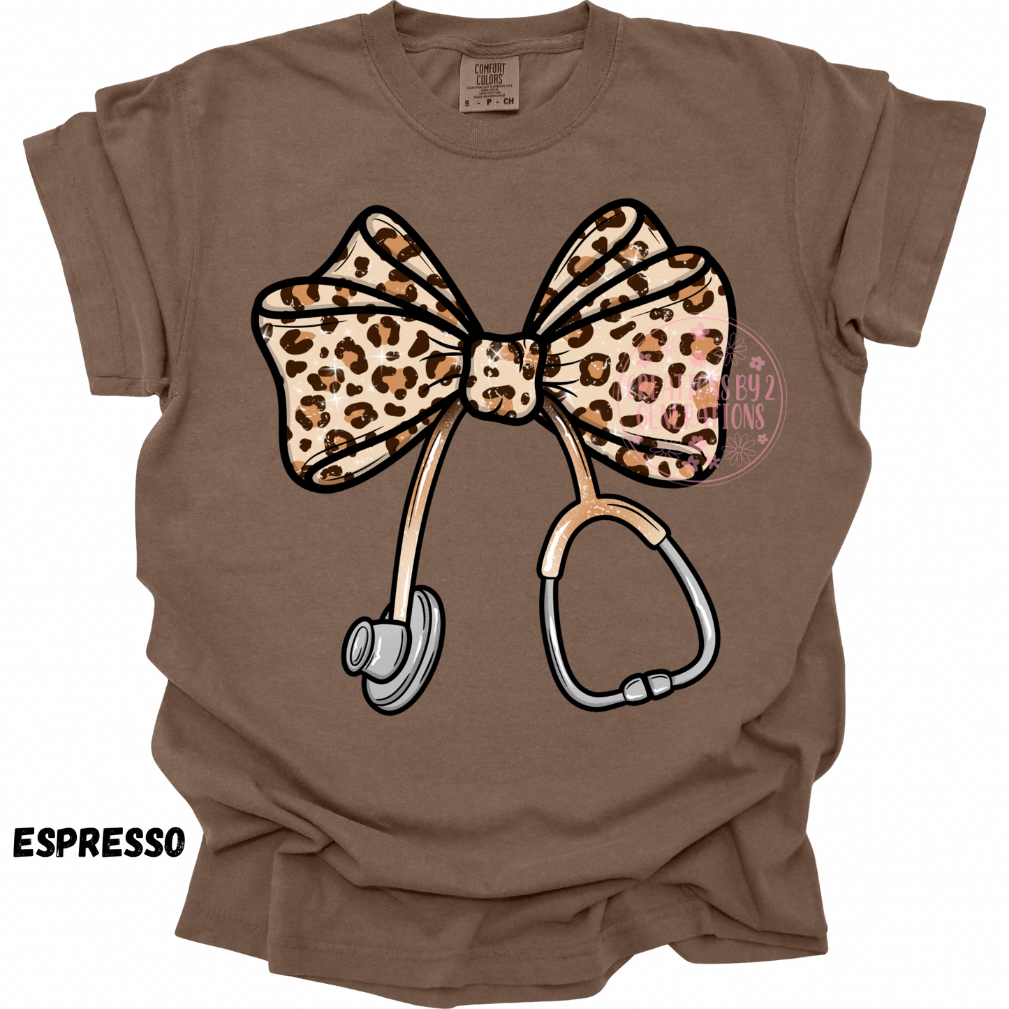 STETHOSCOPE LEOPARD BOW PREORDER