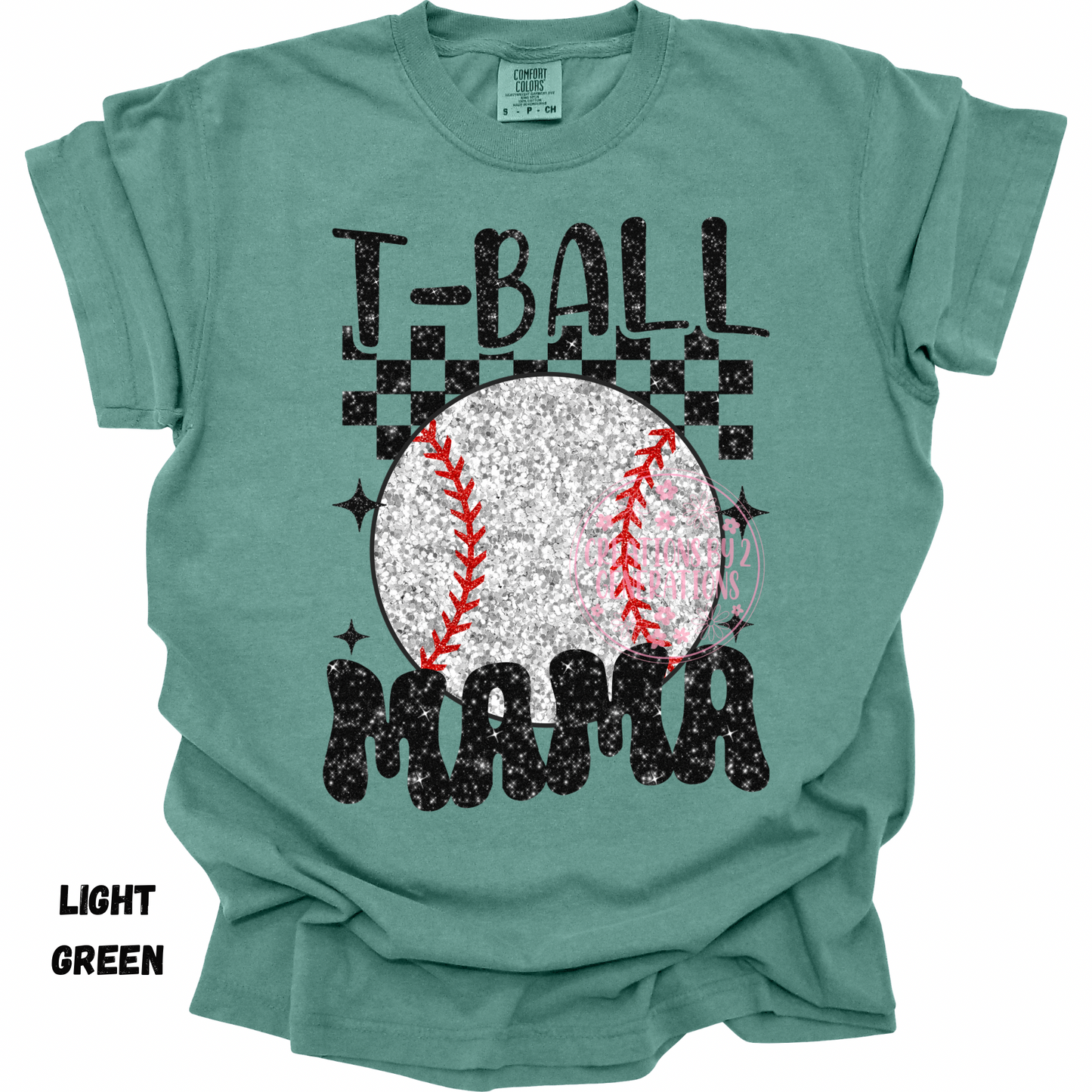 T-BALL MAMA FAUX GLITTER PREORDER