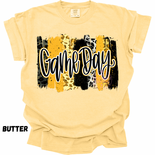 GAME DAY BLACK GOLD PAINT STROKES PREORDER