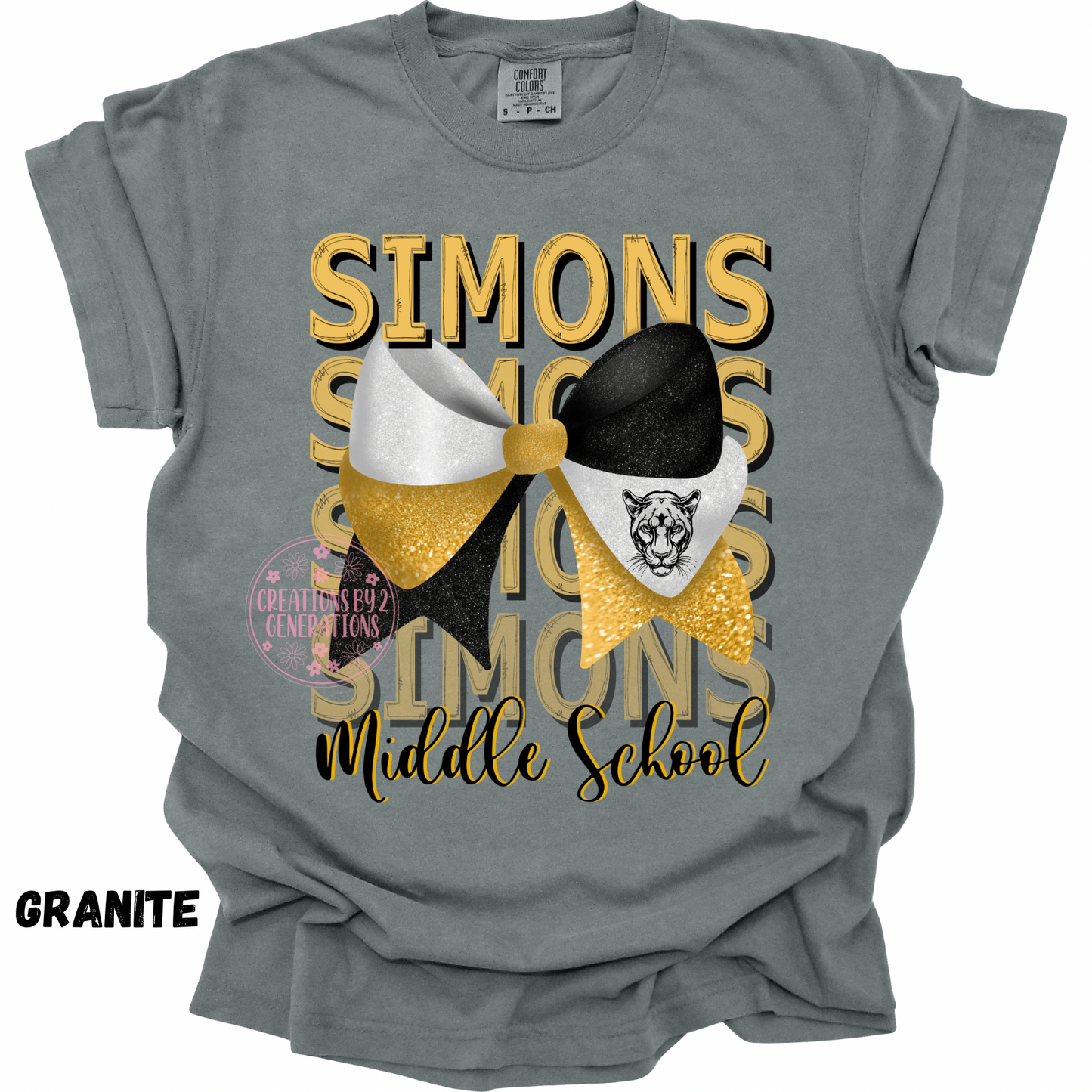 SIMONS MIDDLE SCHOOL FADE WITH BOW AJ PREORDER
