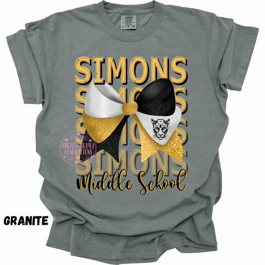 SIMONS MIDDLE SCHOOL FADE WITH BOW AJ PREORDER (YOUTH)