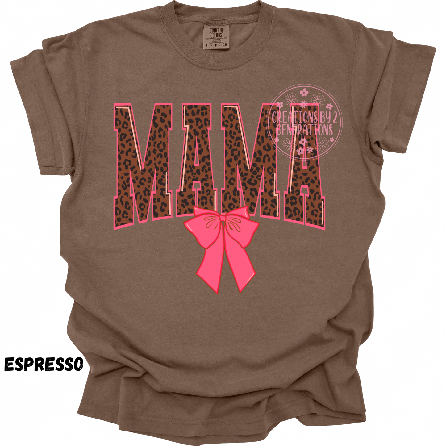 MAMA LEOPARD WITH PINK BOW