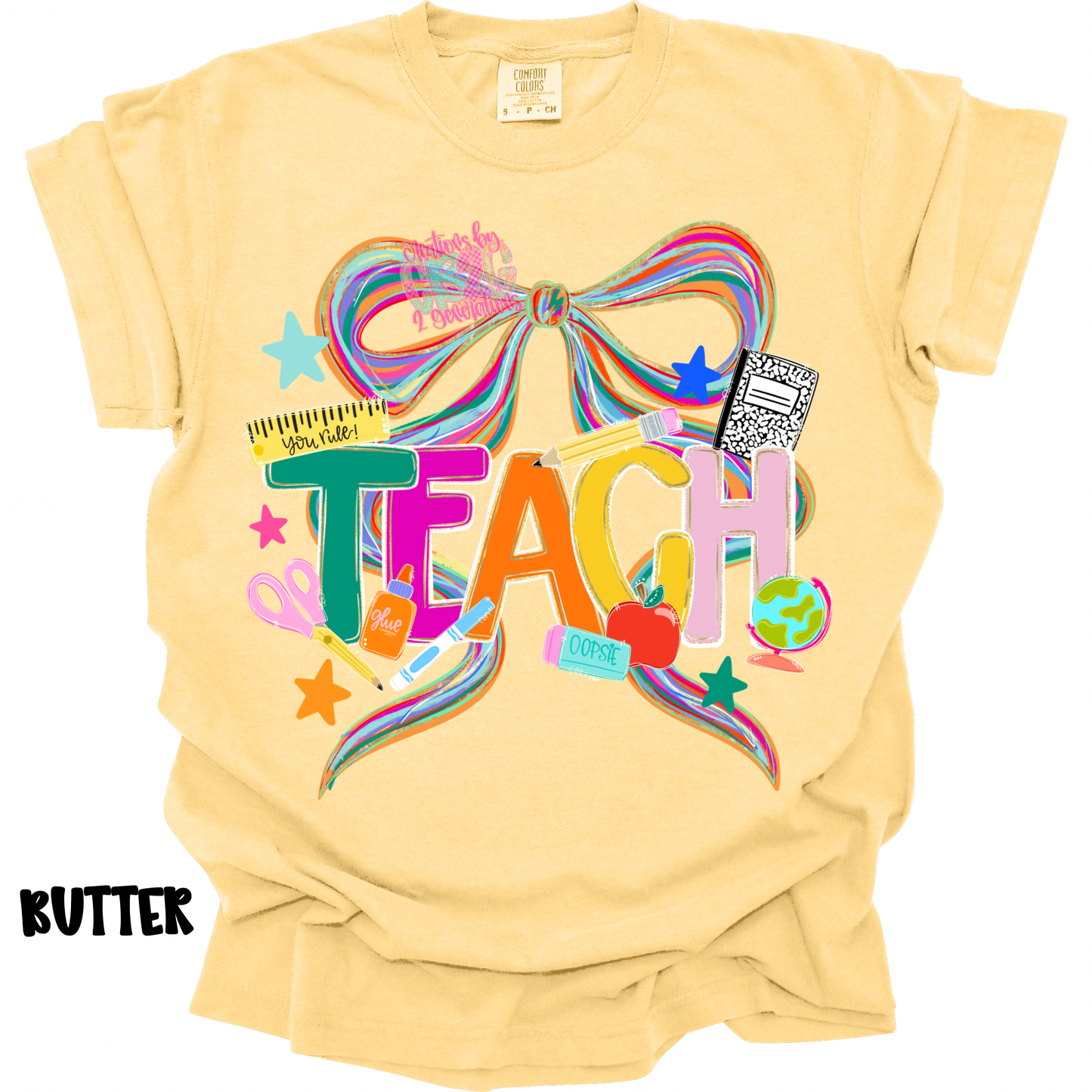 MULTICOLORED TEACH BOW