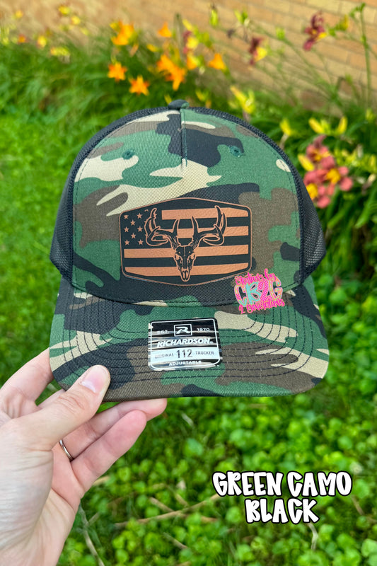 SKULL WITH FLAG (CAMO)