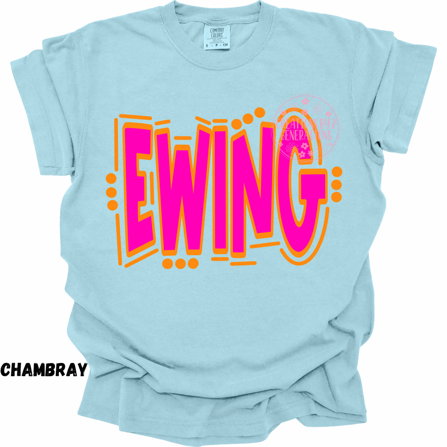 EWING PINK & ORANGE DOODLE PREORDER