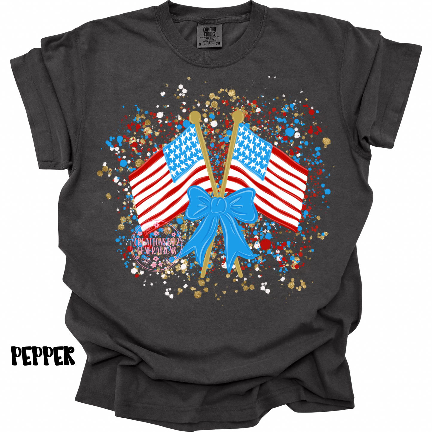 2 FLAGS WITH PAINT SPLATTER PREORDER