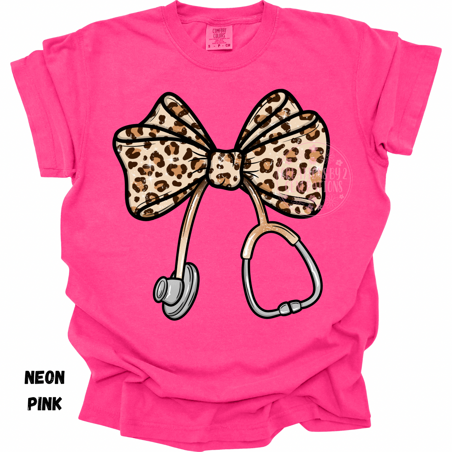 STETHOSCOPE LEOPARD BOW PREORDER