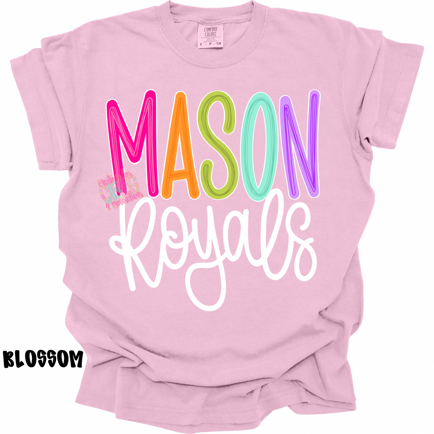 MASON ROYALS COLOR POP WITH WHITE CURSIVE PREORDER