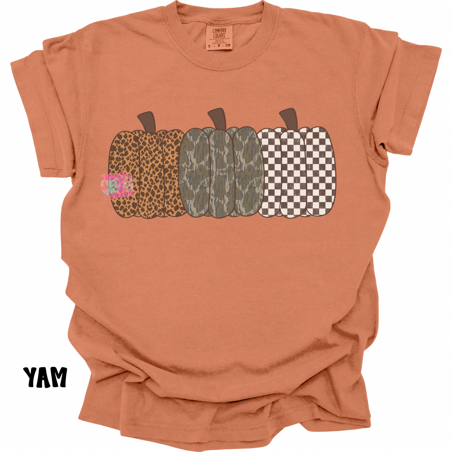 3 PATTERNED PUMPKINS CAMO/CHECKERED PREORDER